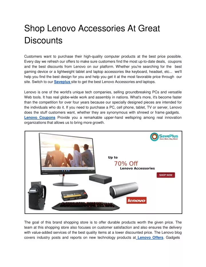 shop lenovo accessories at great discounts