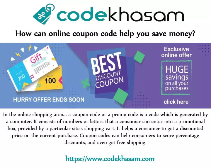 how can online coupon code help you save money