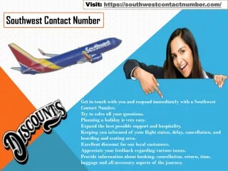 Amazing offer at Southwest Contact Number