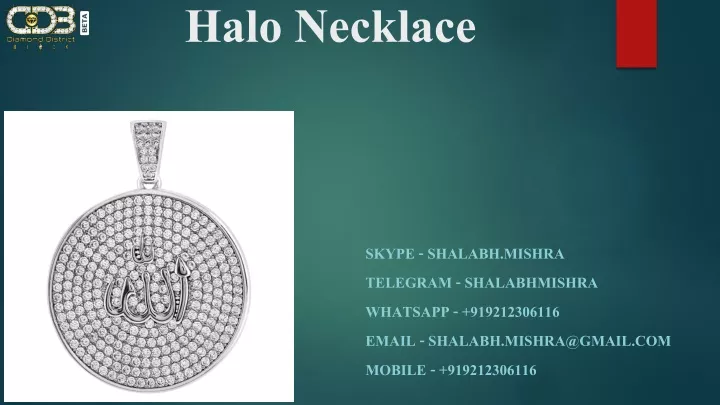 halo necklace