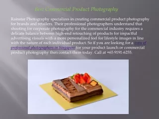 Best Commercial Product Photography