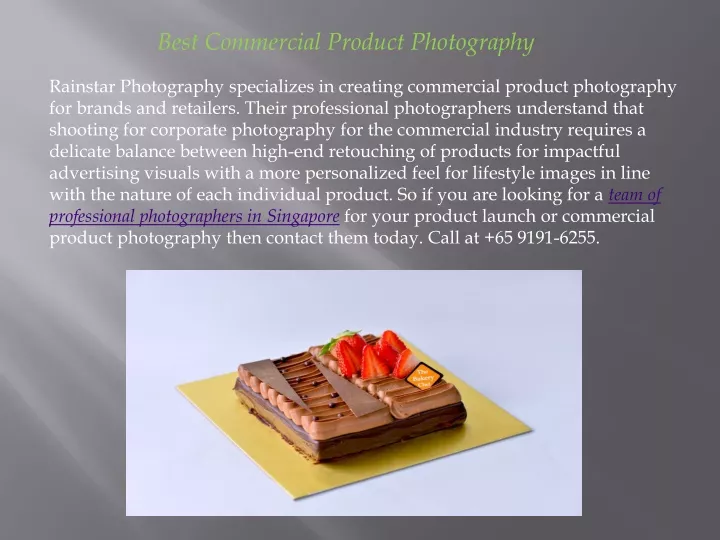 best commercial product photography