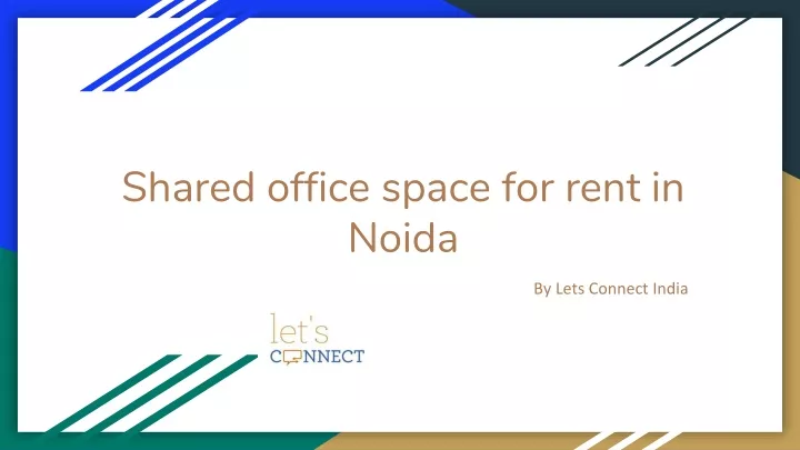 shared office space for rent in noida