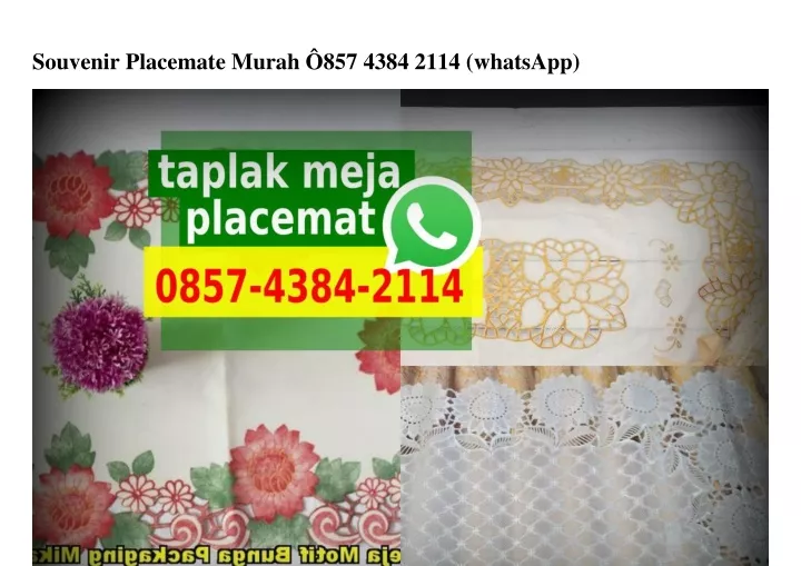 souvenir placemate murah 857 4384 2114 whatsapp