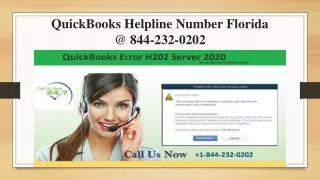 QuickBooks Helpline Number Florida @ 844-232-0202