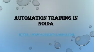automation training in noida
