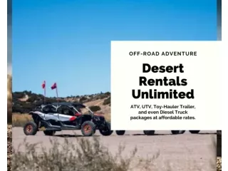 Best Ohv Camping in California - Desert Rentals Unlimited