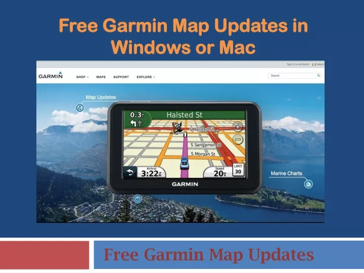 free garmin map updates in windows or mac