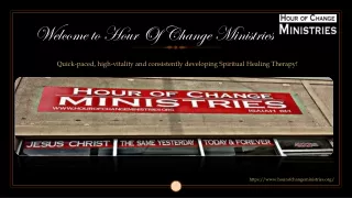 Welcome to Hour Of Change Ministries