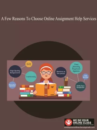 A Few Reasons To Choose Online Assignment Help Services