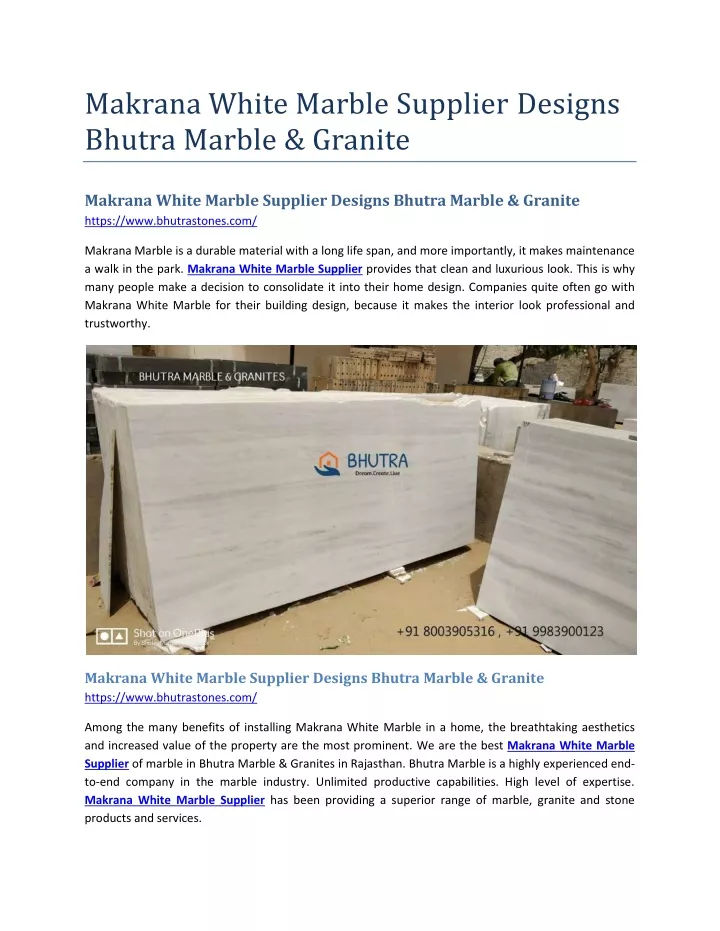 makrana white marble supplier designs bhutra