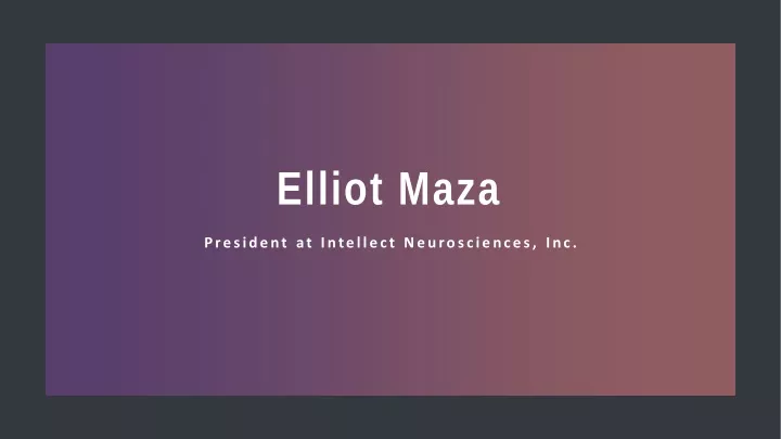 elliot maza