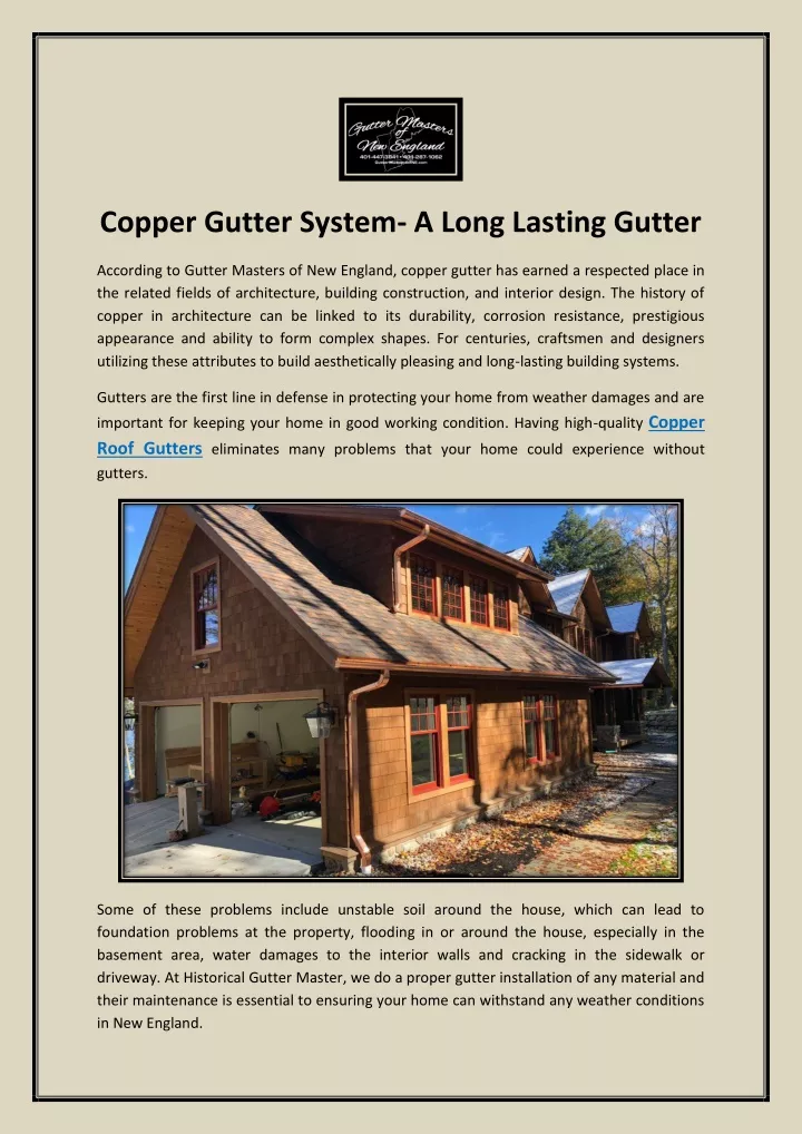 copper gutter system a long lasting gutter