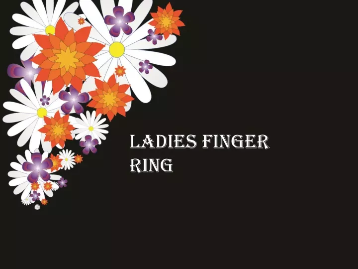 ladies finger ring