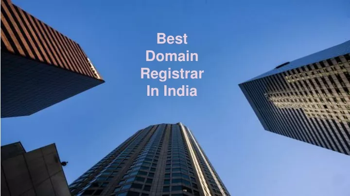 best domain registrar in india