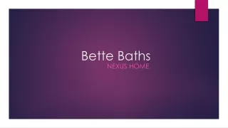 Bette Baths