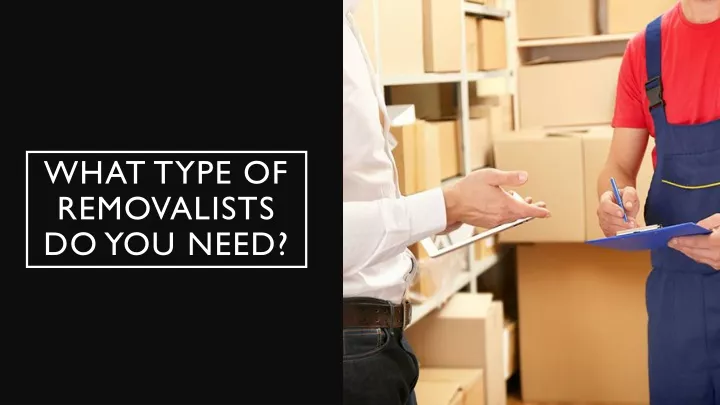 what type of removalists do you need