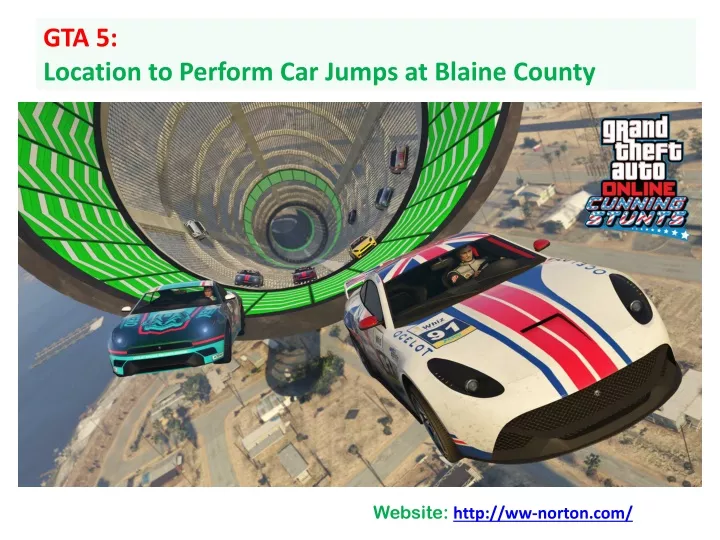 gta 5 location to perform car jumps at blaine county