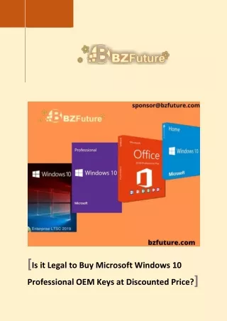 Microsoft Windows 10 Professional Key
