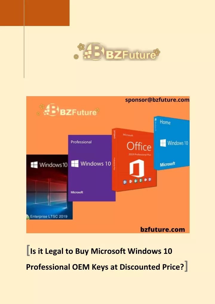 is it legal to buy microsoft windows