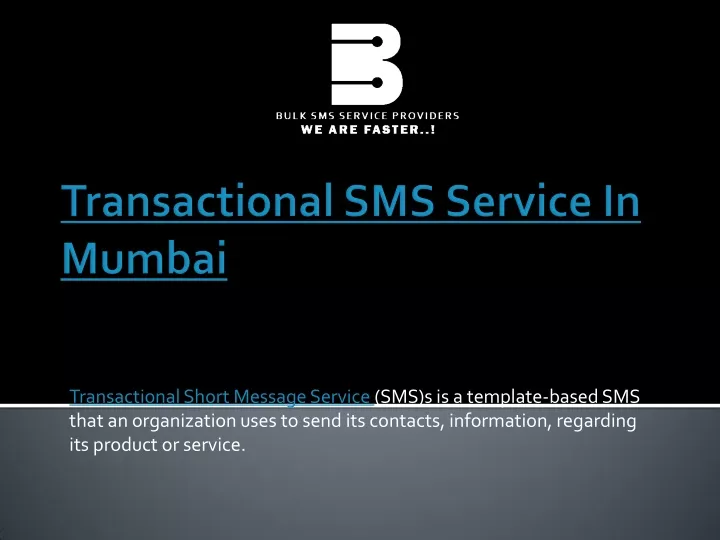 transactional short message service