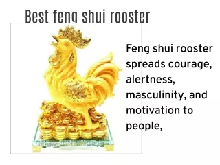 Best feng shui rooster