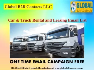 Car & Truck Rental and Leasing Email List