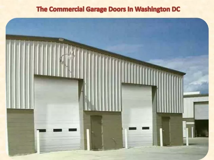 the commercial garage doors in washington dc