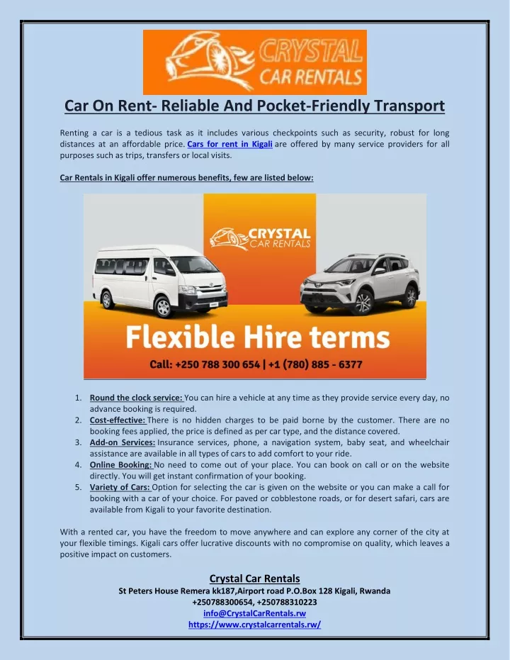 car on rent reliable and pocket friendly transport