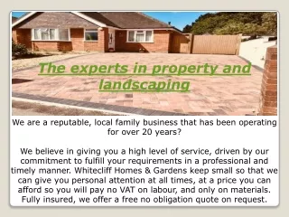 The experts in property and landscaping