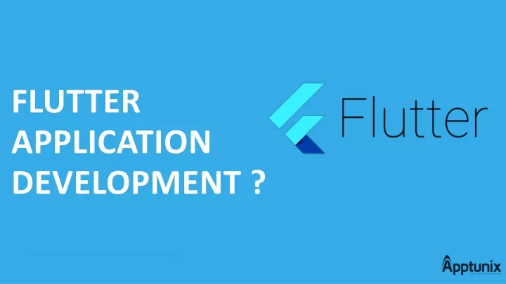 flutter application development
