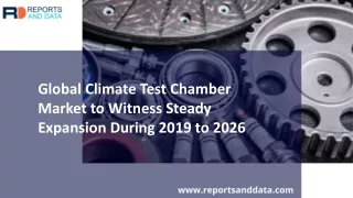 global climate test chamber market to witness