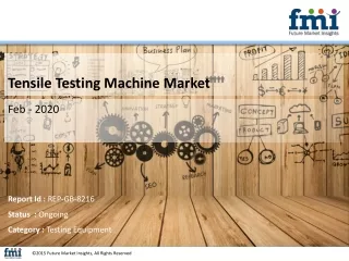 Tensile Testing Machine Market - Business Strategies, Product Sales and Growth Rate, Assessment to 2028