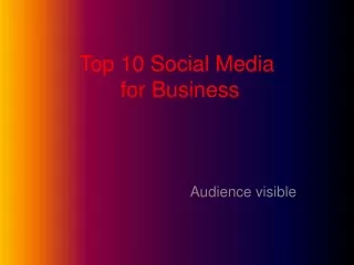 Top 10 Social Media
