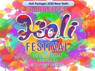 Holi  Packages  2020 Near Delhi | Resorts Near Delhi