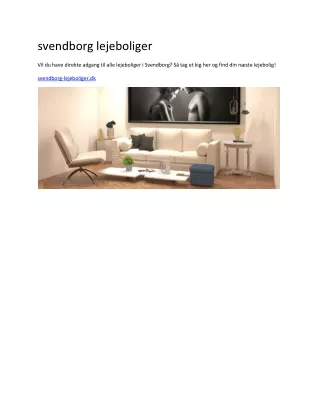 svendborg lejeboliger