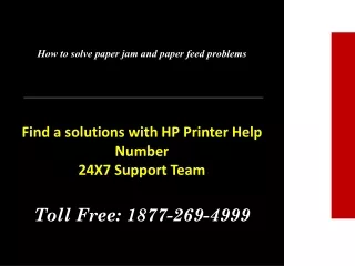 How to Solve paper jam and paper feed problems?