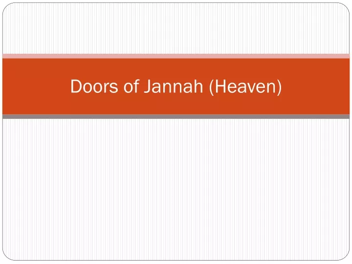 doors of jannah heaven