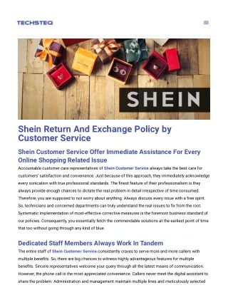 How to Contact Shein Customer Service And Track Order Return Process and Refund?