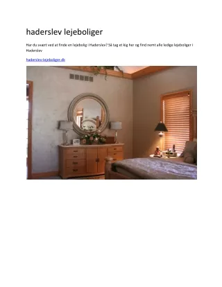 haderslev lejeboliger