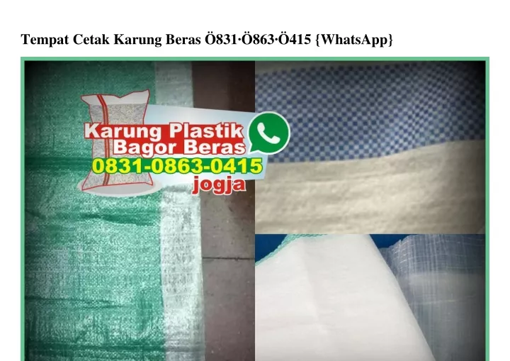 tempat cetak karung beras 831 863 415 whatsapp