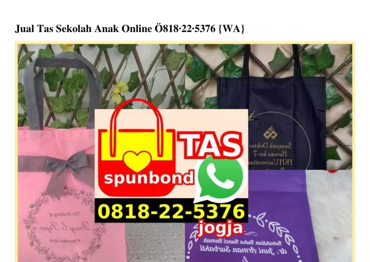 jual tas sekolah anak online 818 22 5376 wa