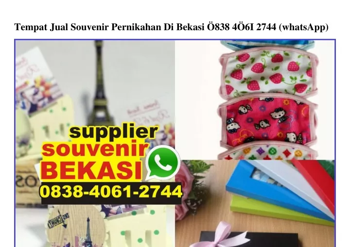 tempat jual souvenir pernikahan di bekasi