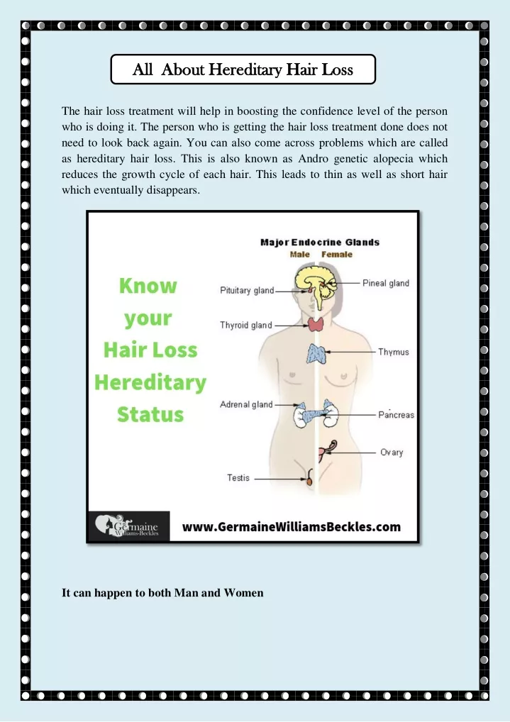all about hereditary hair loss all about