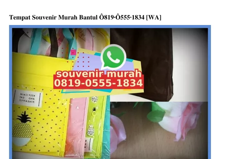 tempat souvenir murah bantul 819 555 1834 wa