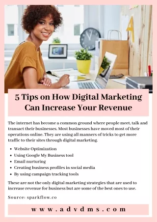 5 Tips on How Digital Marketing Can Increase Your Revenue