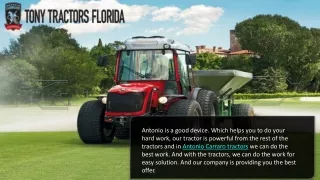 Antonio Carraro super compact powerful tractor in West Palm Beach USA