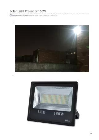 Projector Solar Led | Safe Power Solar