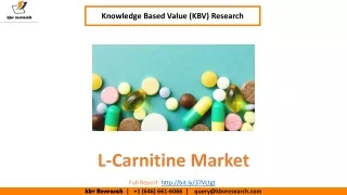 L-Carnitine Market Size- KBV Research