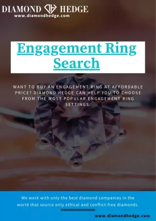 Engagement Ring Search - Diamond Hedge